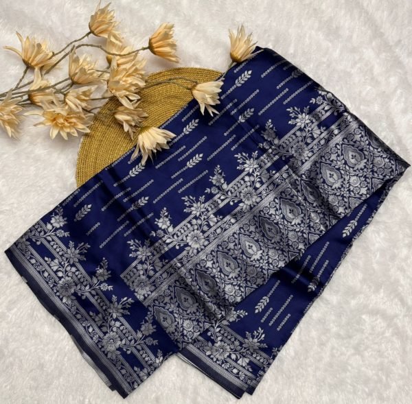 Elegant Blue Banarasi Saree Premium Wedding Collection Banarasi Saree Wholesale