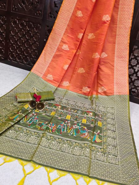 Elegant Festival Ready Raw Silk Sarees in 8 Colors Silk Sarees Wholesale