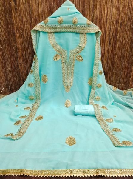 Elegant Georgette (Jorjat) Suit Set with Sequin&Embroidery 3-Piece Dress – Best Price for Resellers Color Set Matching Dress Material Wholesale