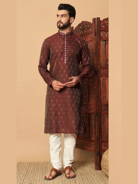 Elegant Kurta Pyjama Set – Perfect Ethnic Wear Collection Mens Wear