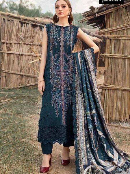 Elegant Pure Heavy Rayon Cotton Set with Kashmiri Self Embroidery   Chiffon and Cotton Dupatta Option 