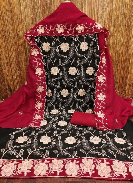 Elegant Vichitra Silk Suit Material with Santoon Bottom at Low Price Color Set Matching Dress Material Wholesale