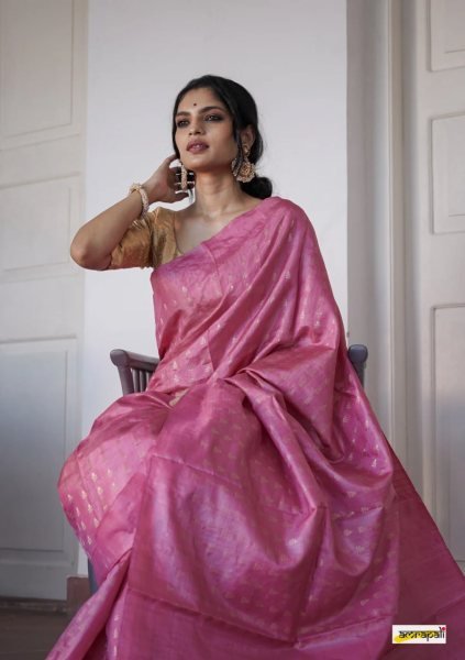Elevate Your Festive with a Mauve Banarasi Saree in Soft Silk & Gold Zari Banarasi Saree Wholesale