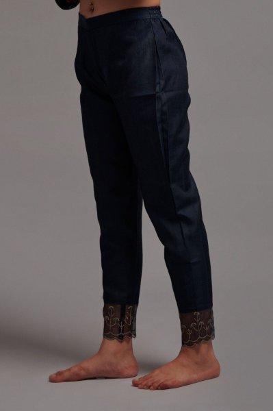 Embroidered Straight Chinon Kurti Pant Set  Ready To Wear Collection