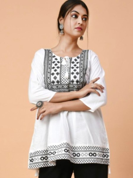 Ethnic Rayon Tops for Women – Perfect Blend of Style and Comfort Kurtis