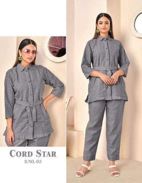 Ethnic Wear Cotton Code Set  CO ORD Sets