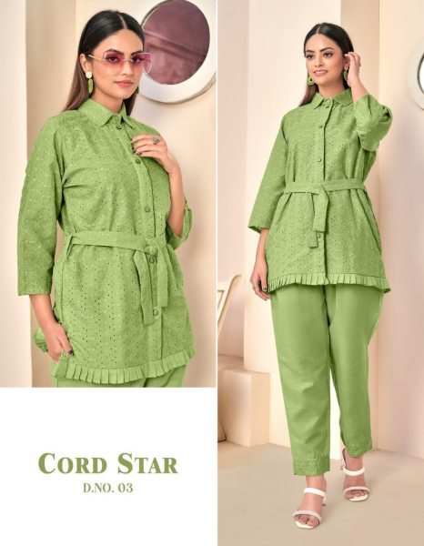 Ethnic Wear Cotton Code Set  CO ORD Sets