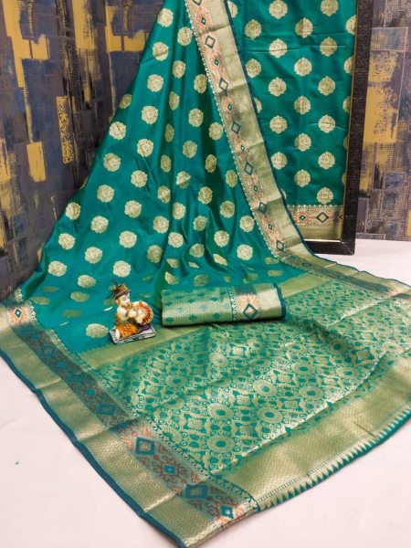 Exclusive Banarasi Silk Saree With Attrative Border Sarees 