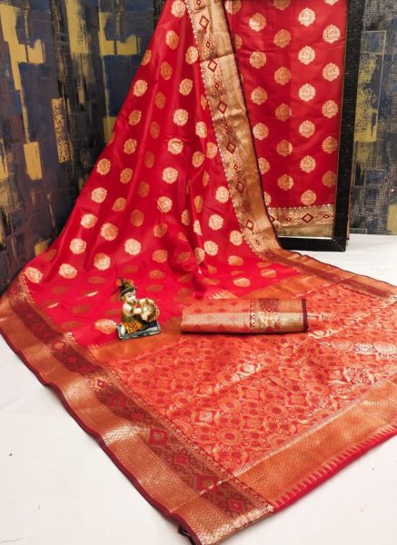 Exclusive Banarasi Silk Saree With Attrative Border Silk Sarees Wholesale