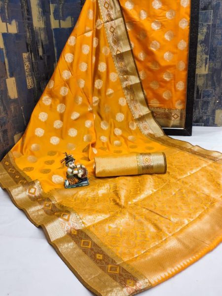 Exclusive Banarasi Silk Saree With Attrative Border Silk Sarees Wholesale