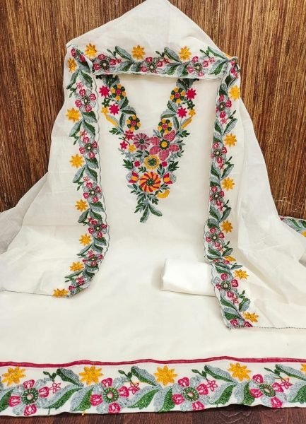 Exclusive Chanderi Work Dress Material For Women In Wholesale Price Color Set Matching Dress Material Wholesale