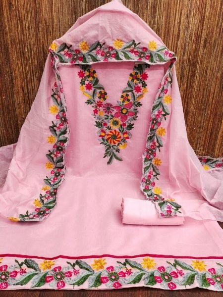 Exclusive Chanderi Work Dress Material For Women In Wholesale Price Color Set Matching Dress Material Wholesale