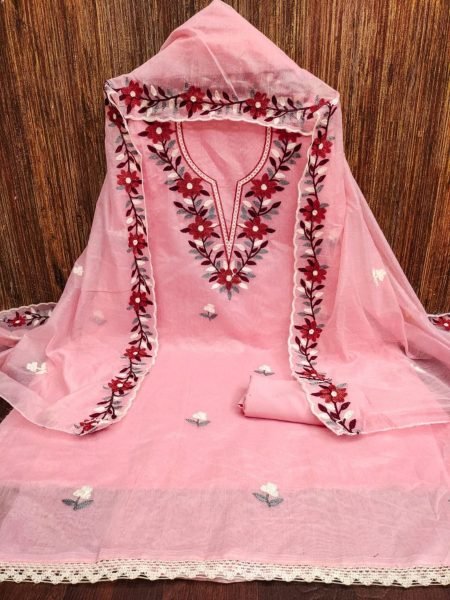 Exclusive Chanderi Work Dress Material For Women In Wholesale Price Color Set Matching Dress Material Wholesale