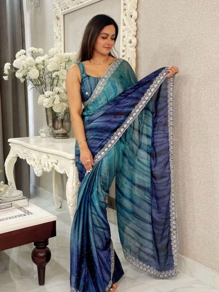 Exclusive Collection Of Saree With Rangoli Prizam Print  Designer Wedding Sarees Wholesale