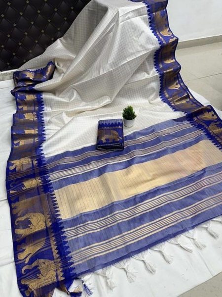 Exclusive  cotton silk Saree For Woman Cotton Sarees Wholesale