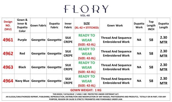 Exclusive Embroidered Stitched Long Gown Style Collection Anarakali Gown Wholesale