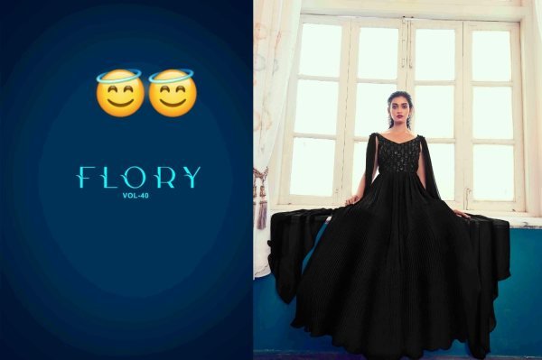 Exclusive Embroidered Stitched Long Gown Style Collection Anarakali Gown Wholesale