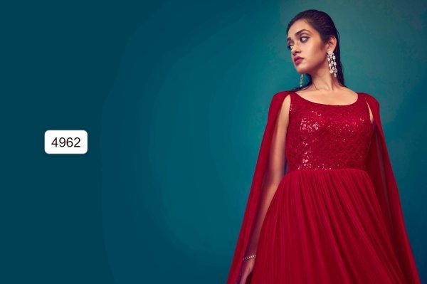 Exclusive Embroidered Stitched Long Gown Style Collection Anarakali Gown Wholesale