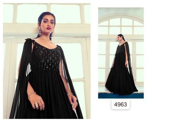 Exclusive Embroidered Stitched Long Gown Style Collection Anarakali Gown Wholesale