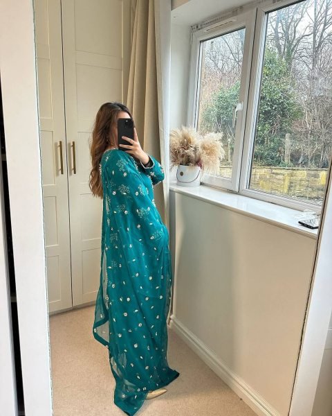 Exclusive Festive Collection     Heavy Chinon Long Top   Dupatta for Any Occasion Ready To Wear Collection