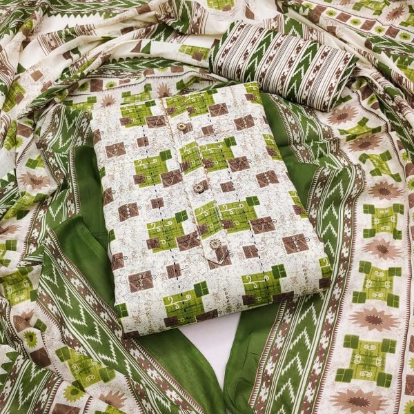 Exclusive Heavy Cotton Print With Sequence Dress Material  Color Set Matching Dress Material Wholesale