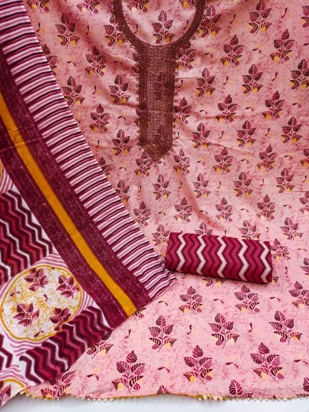 Exclusive Heavy Cotton Print With Sequence Dress Material  Color Set Matching Dress Material Wholesale