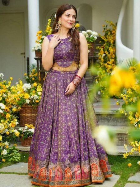 Exclusive Jimmy Organza Silk Digital Printed Lehenga Set Modern Elegance Collection  Lehenga