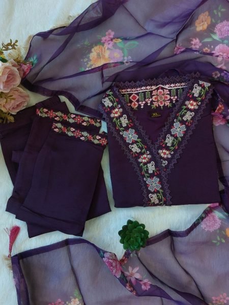 Exclusive  Kurta Set For woman  3 Piece Kurti Set