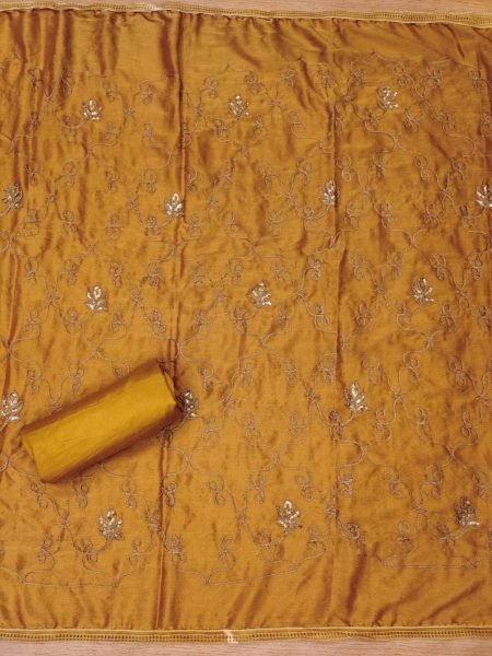 Exclusive Organza Dress Material With Hand Work For Women Color Set Matching Dress Material Wholesale