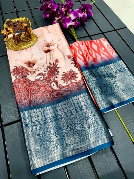 Exclusive Silk Saree With Jacquard Zari Border For Women Silk Sarees Wholesale