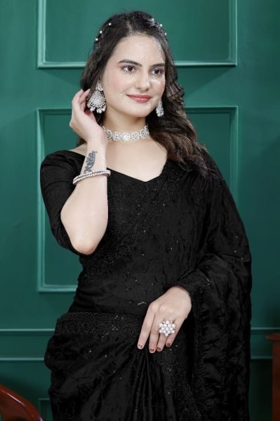 Exquisite Cut Work Saree in Rangoli Silk Buy Wholesale Direct from Surat Manufacturer Embroidery Sarees Wholesale