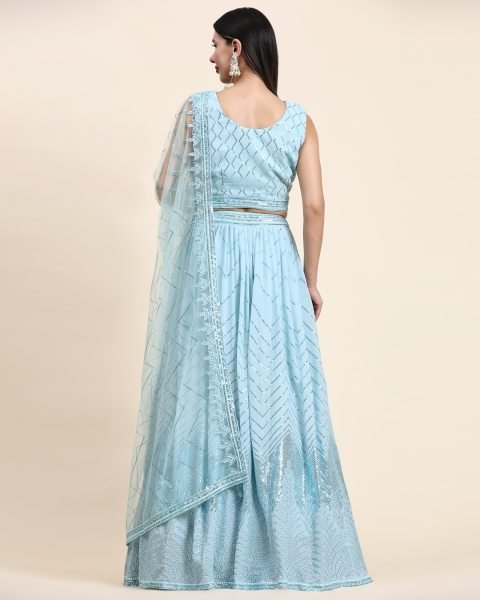 Fancy Crop Top Embrodery Work With Hand Work Lehenga Choli  Bridal Lehenga Choli