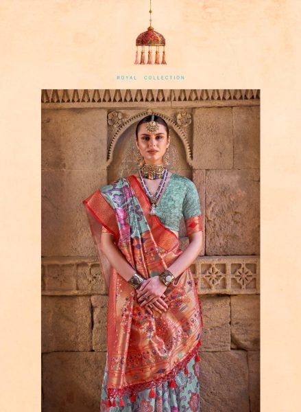 Fancy Fabric Pathaini Saree With Digital Print Saree Designer Wedding Sarees Wholesale