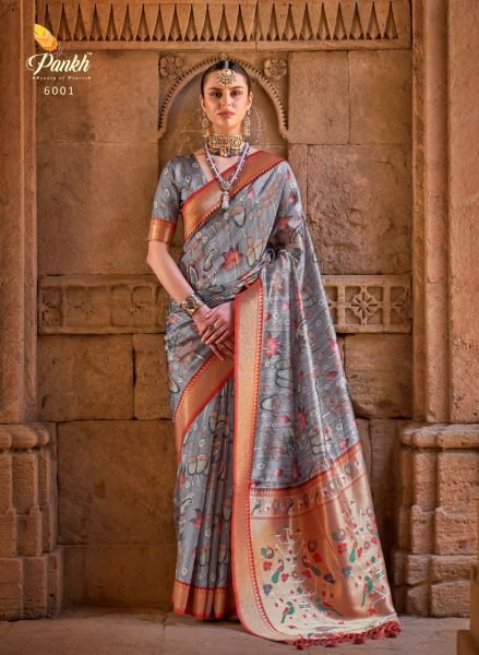 Fancy Fabric Pathaini Saree With Digital Print Saree Designer Wedding Sarees Wholesale