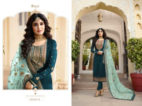 FANCY GEORGETTE SALWAR SUIT 22421 B  Churidar Salwar Suits Wholesale