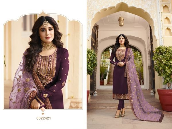 FANCY GEORGETTE SALWAR SUIT 22421 B  Churidar Salwar Suits Wholesale