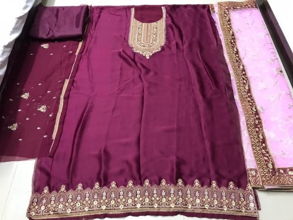 FANCY GEORGETTE SALWAR SUIT 22421 B  Churidar Salwar Suits Wholesale