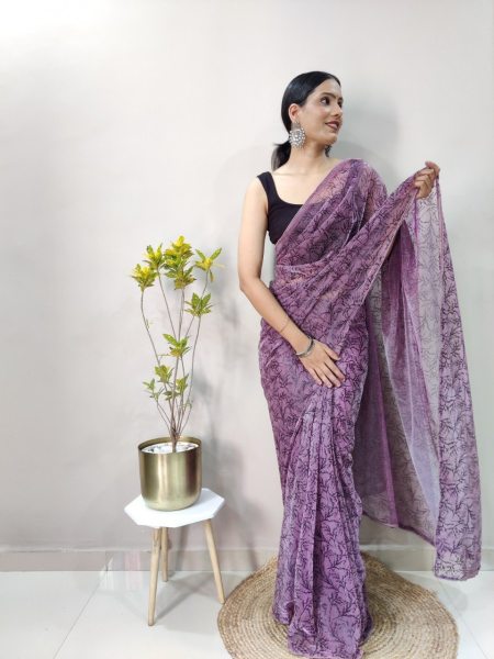 Fancy Imported Netting Saree With All Over 3d Print With Piping  Net Sarees Wholesale