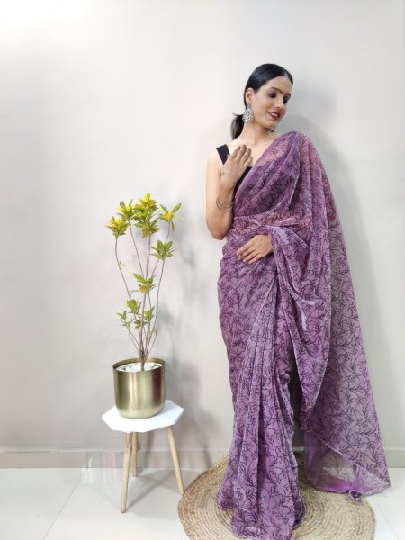 Fancy Imported Netting Saree With All Over 3d Print With Piping  Net Sarees Wholesale