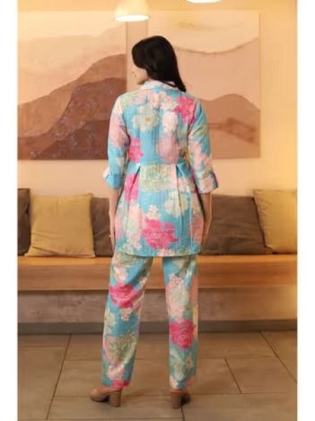 Fancy Muslin Silk Printed Co ord Set CO ORD Sets
