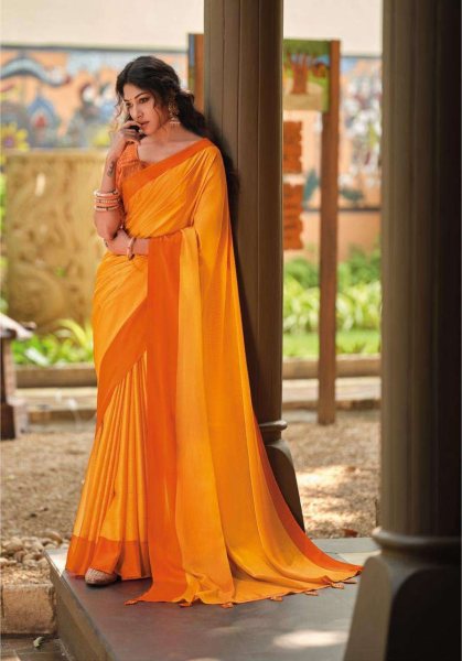  Fancy Siroski Work Chiffon Saree Collection  Pure Chiffon Sarees Wholesale