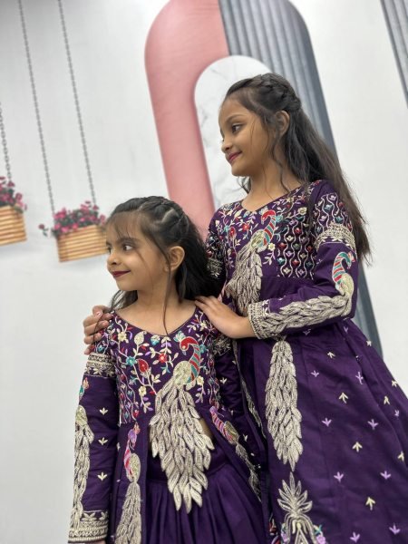 Fascinating Chinon Flared Lehenga Choli with Pipe Sequin Work for Bulk Buyers at Manufacturer Rate Girls Wear