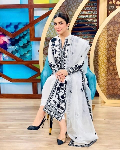 Faux Georgette Kurti Pant Set With Heavy Embroidery Work  Ready To Wear Collection