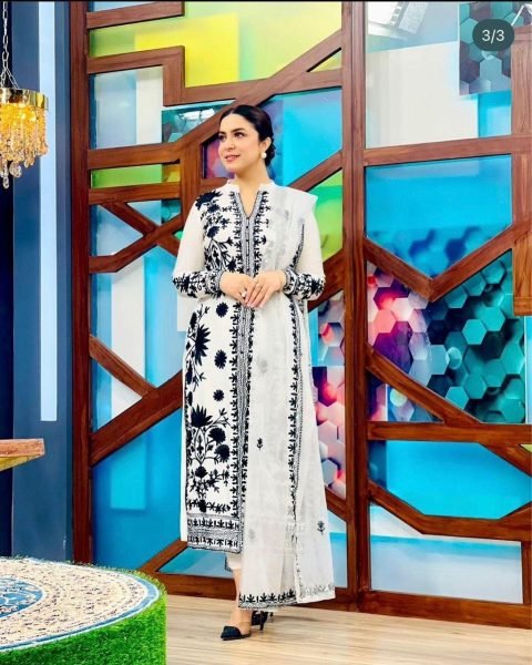 Faux Georgette Kurti Pant Set With Heavy Embroidery Work  Ready To Wear Collection