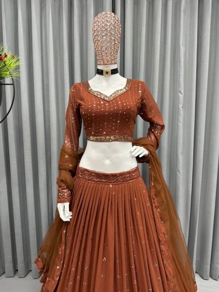 Faux Georgette With Sequence Work Designer Lehenga Choli Designer Lehenga Choli