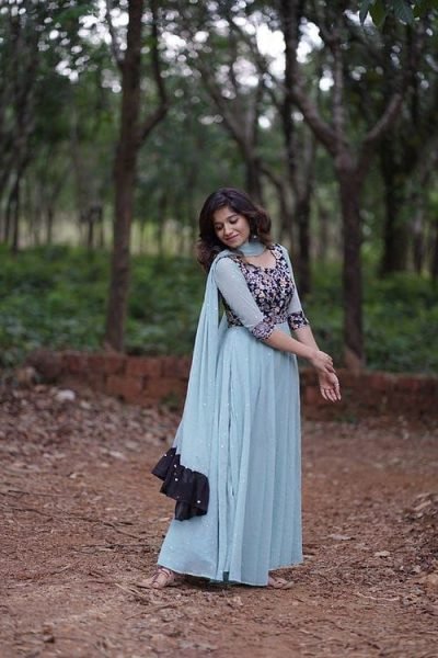 Faux Georgette withAattractive Embroidery work Georgette  Kurti Georgette Kurti 