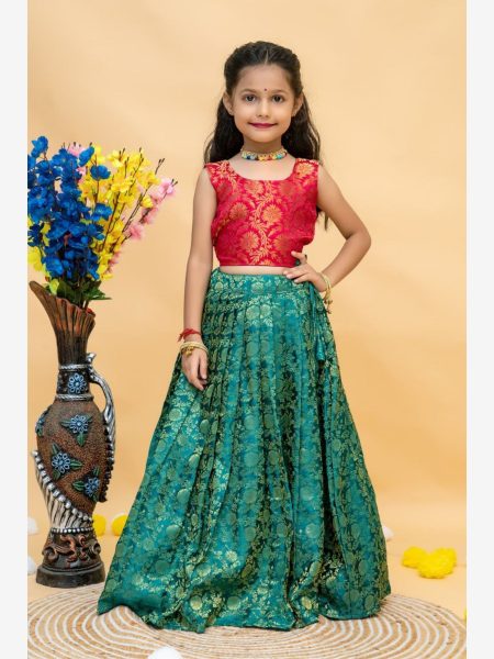 Festival Kids Special Viscose Weaving lehenga Choli  Girls Wear