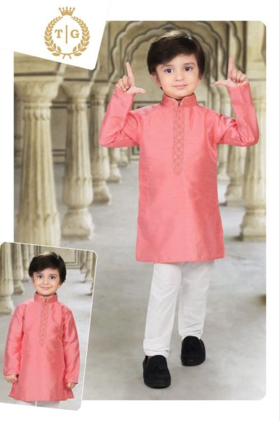 Festival Special Pinterest Kids Kurta pyjama Set Boys Wear