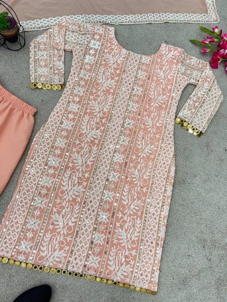 Festival Wear Embroidery Work Sharara Suits  Ready To Wear Collection