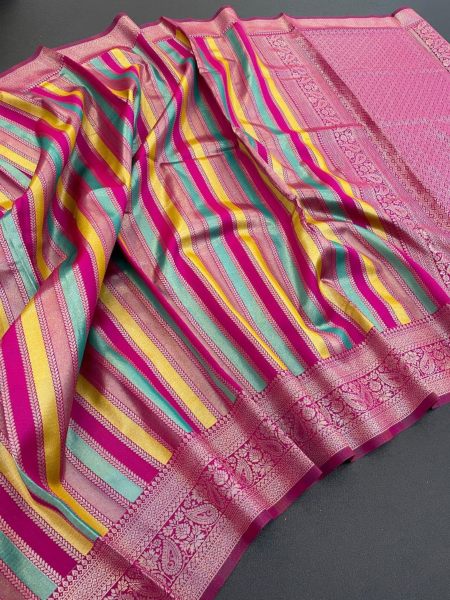 Festivals Wear Silk Saree Collection  With Kubera Pattu And Multi Colours South Indian Saree 